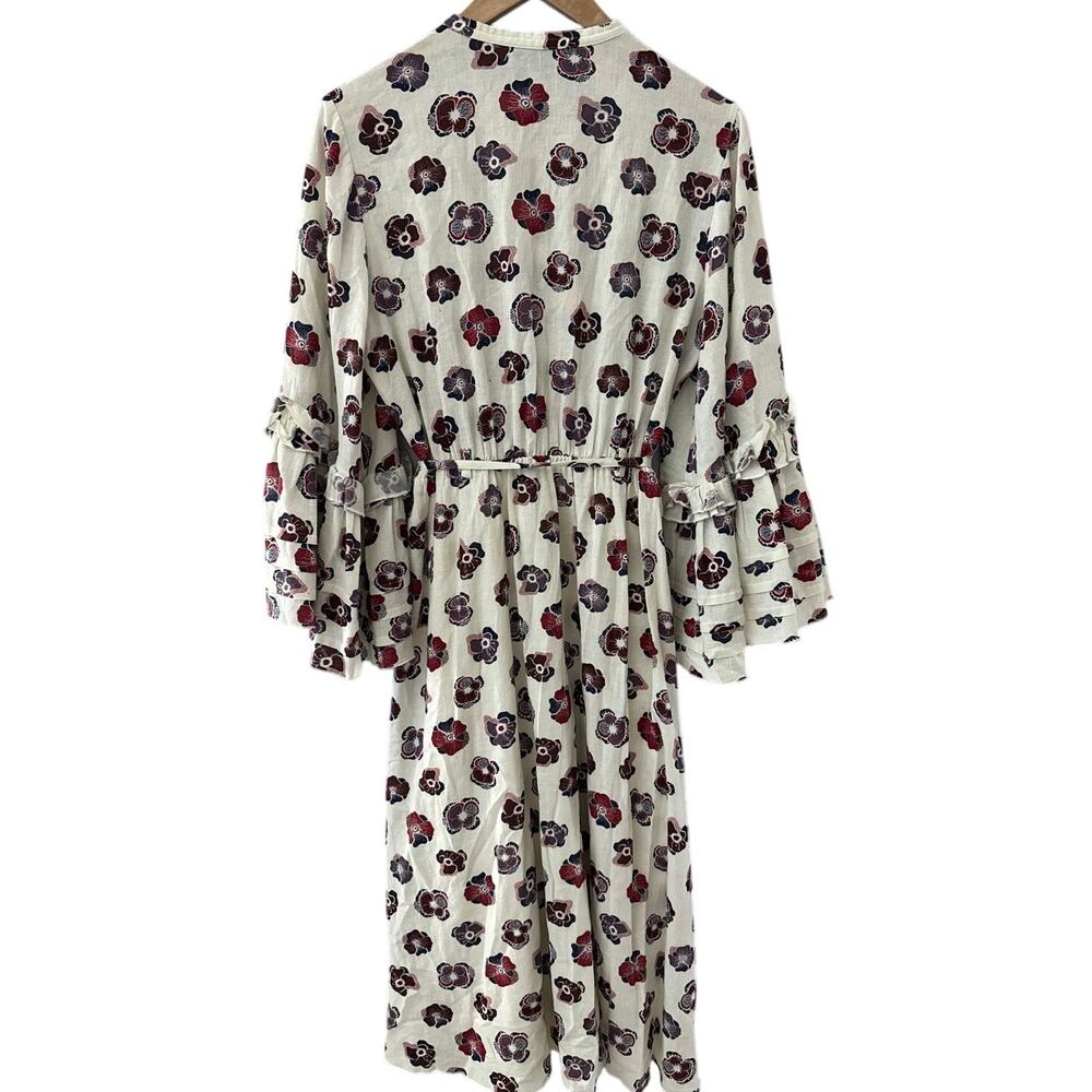Madewell x Karen Walker Fantasia Floral Pleated Midi Dress Size 4 - Picture 7 of 11